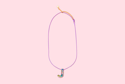 Chain Necklace - Letters - Colorful Confetti - L