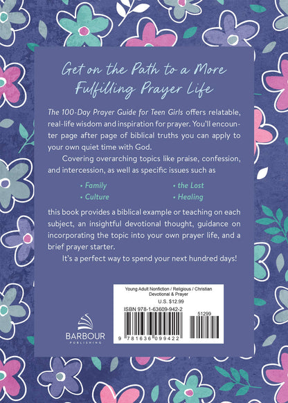 The 100-Day Prayer Guide for Teen Girls