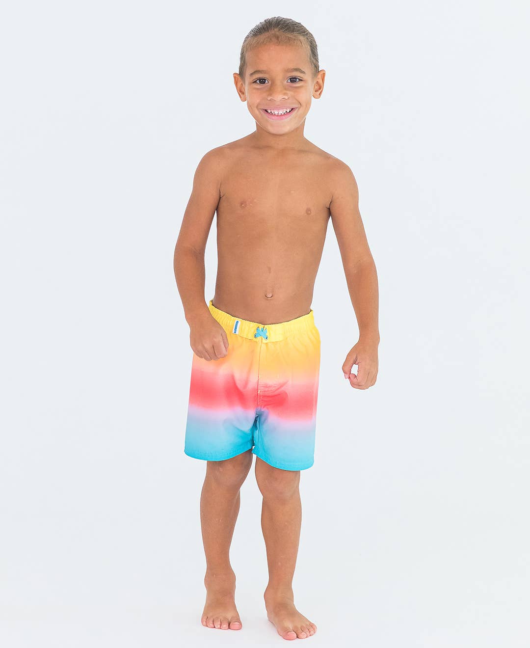 Beach Paradise Swim Trunks: 10 / Multi-Color