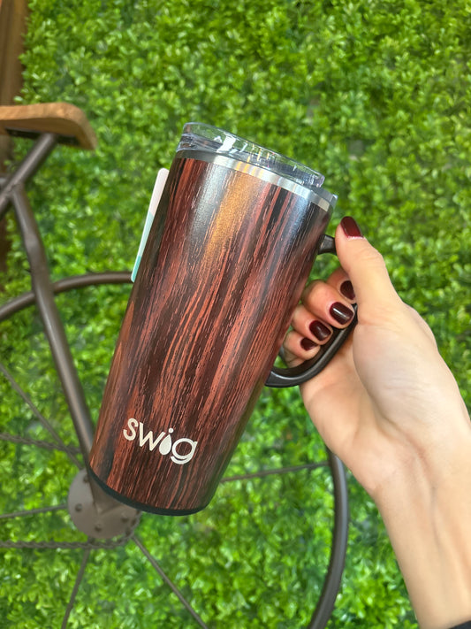 22oz Swig Bourbon Barrel Travel Mug with Handle