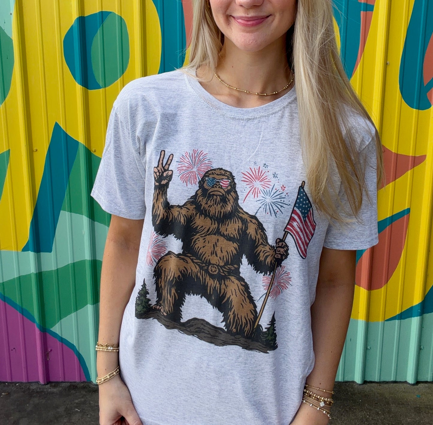 Stars Stripes & Sasquatch Tee (Youth & Adult)