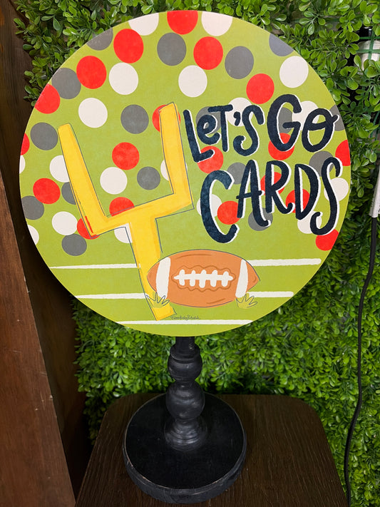 Let’s Go Cards Football Topper