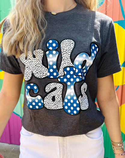 Ombre’ Dottie Wildcats Adult Tee