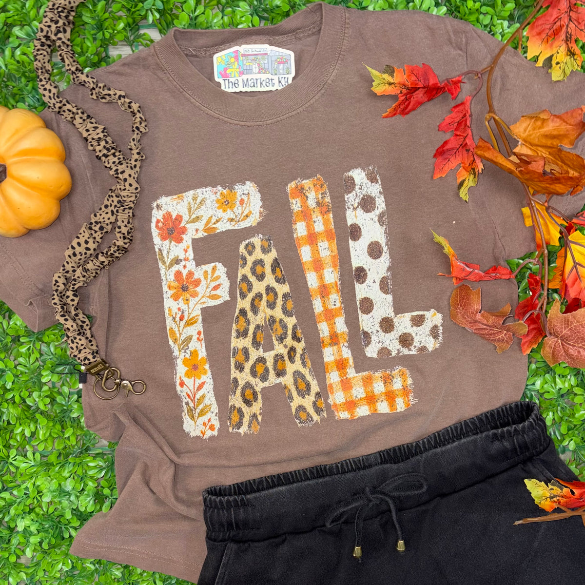 Fall Patterns Comfort Colors Tee