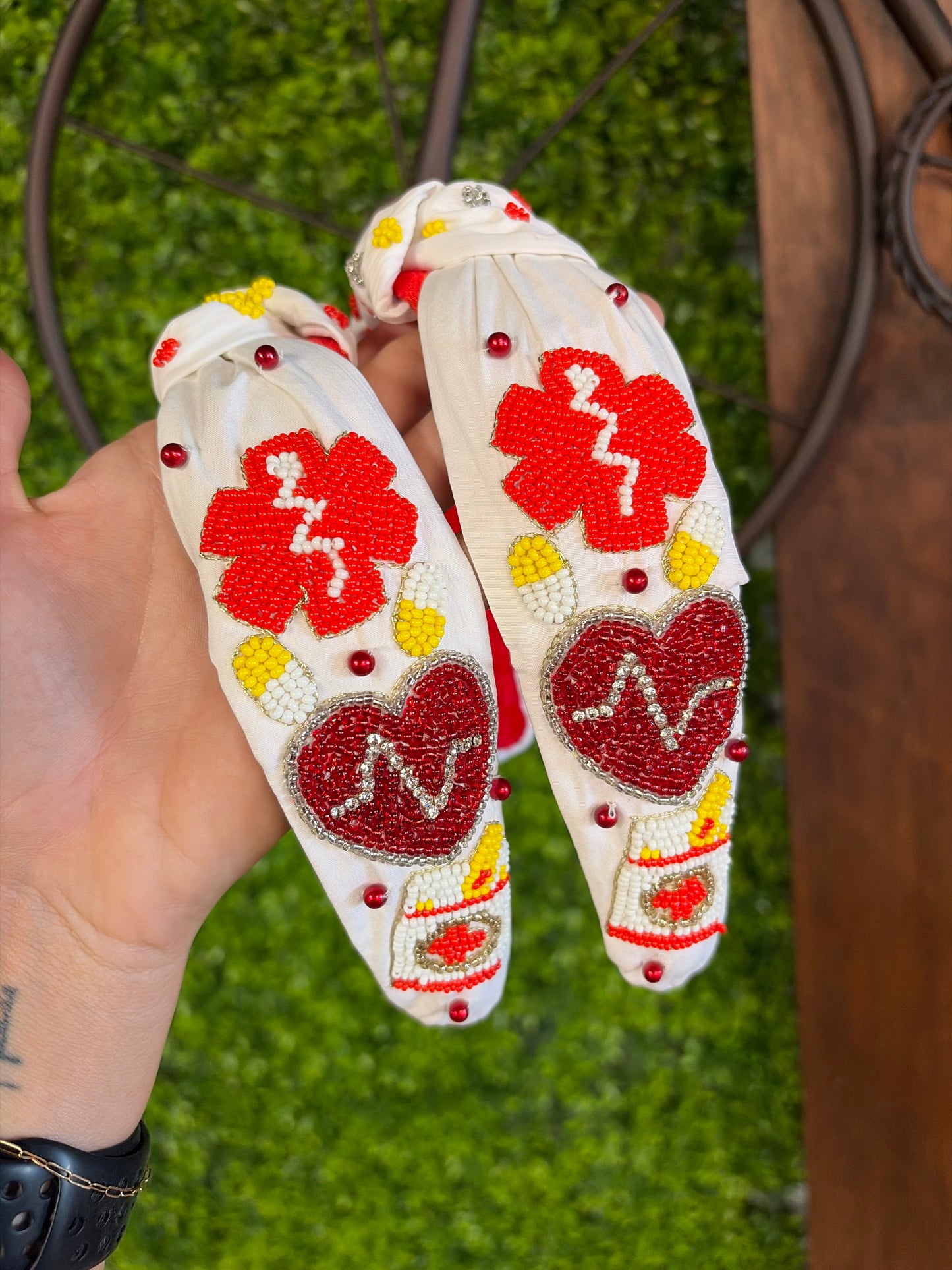 Medical Field Seed Bead Headband