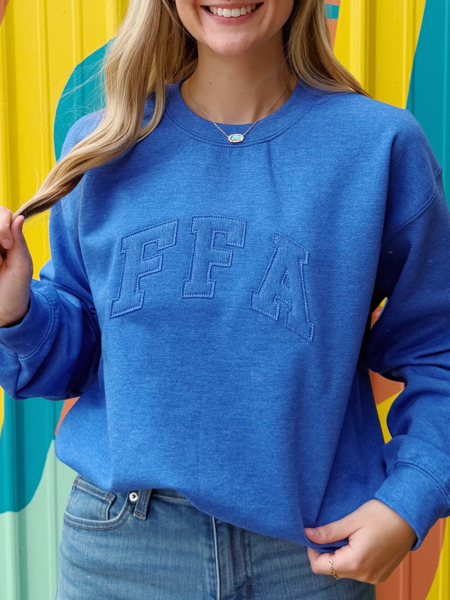 FFA Appliqué Crewneck - Blue