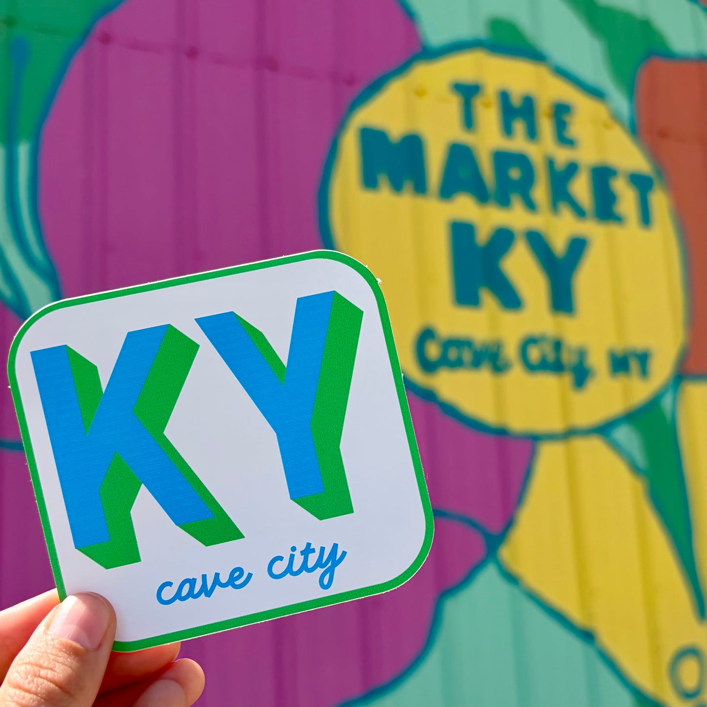 Cave City KY Sticker- Blue/Green