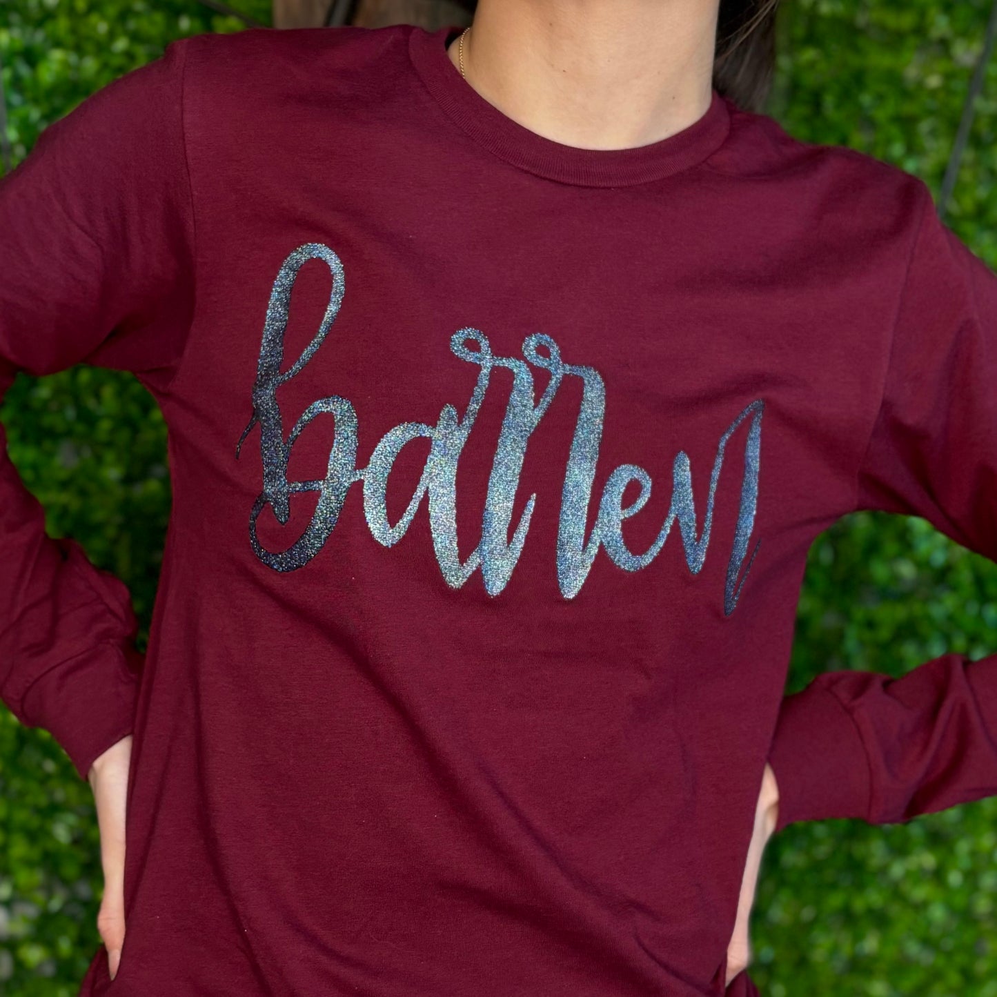 Barren Glitter Long Sleeve Tee