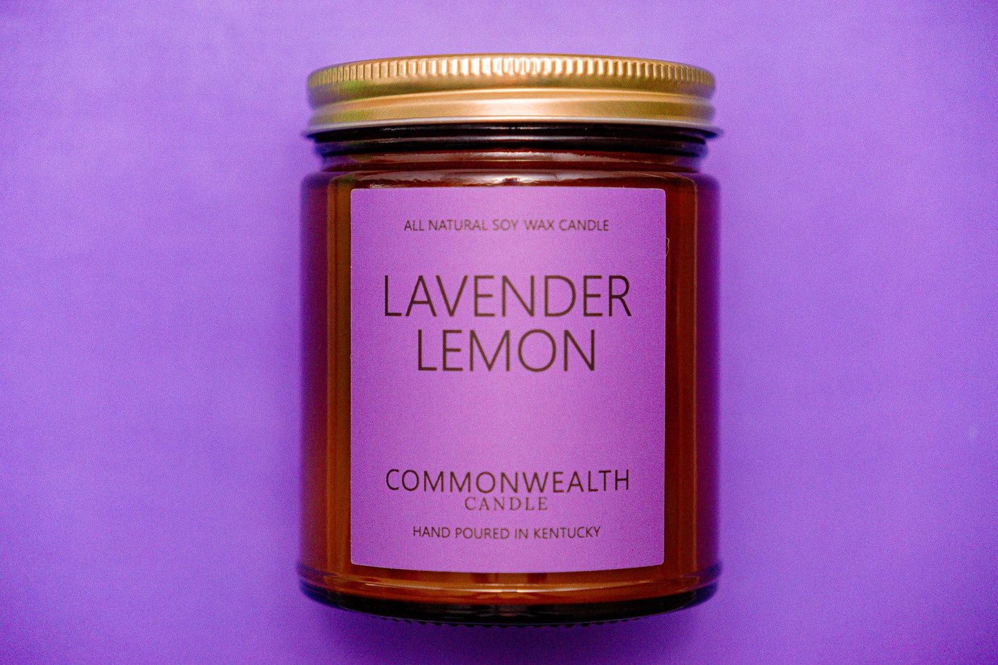 Lavender Lemon: 16oz Amber Jar