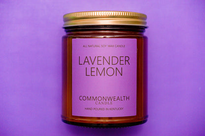 Lavender Lemon: 16oz Amber Jar