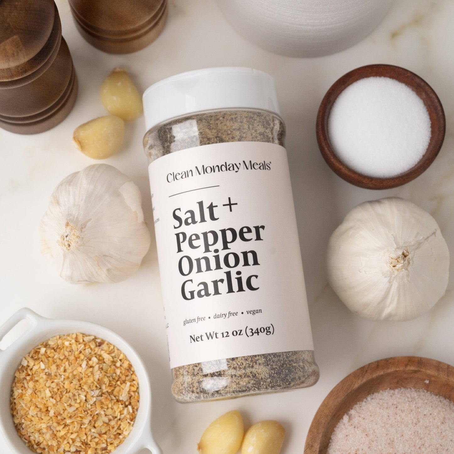 Salt+, Pepper, Onion, Garlic (SPOG) Seasoning: Standard 12 oz