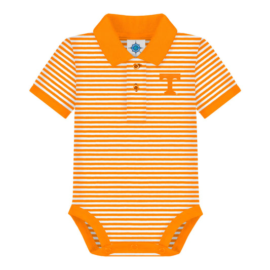 Tennessee Volunteers Striped Infant Polo Bodysuit: 0-3 Months