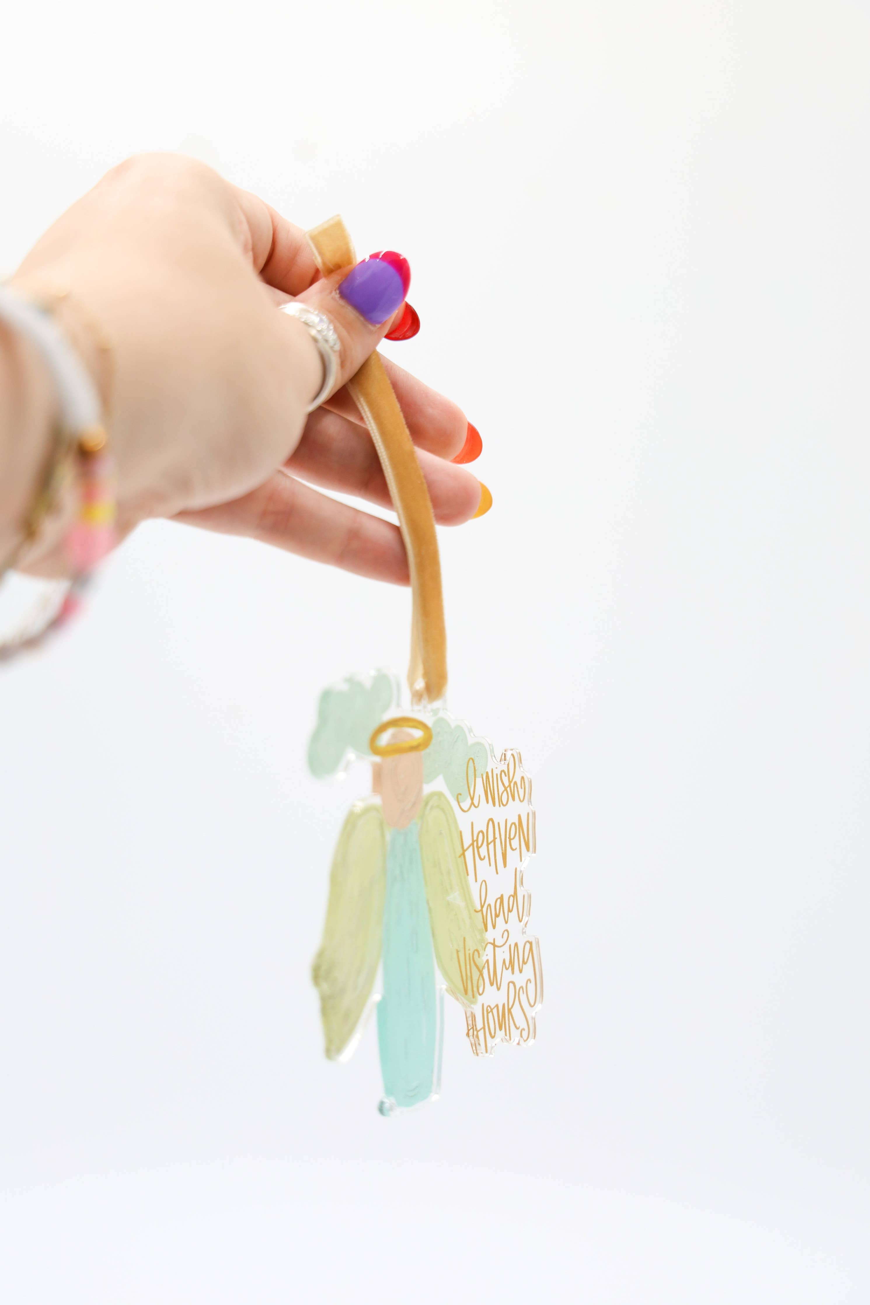 I wish Heaven had Visiting Hours Acrylic Ornament - Thumbnail 2