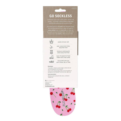 Cherry Darling FLAT SOCKS: Large (up to Women's 13+, Men's 14)