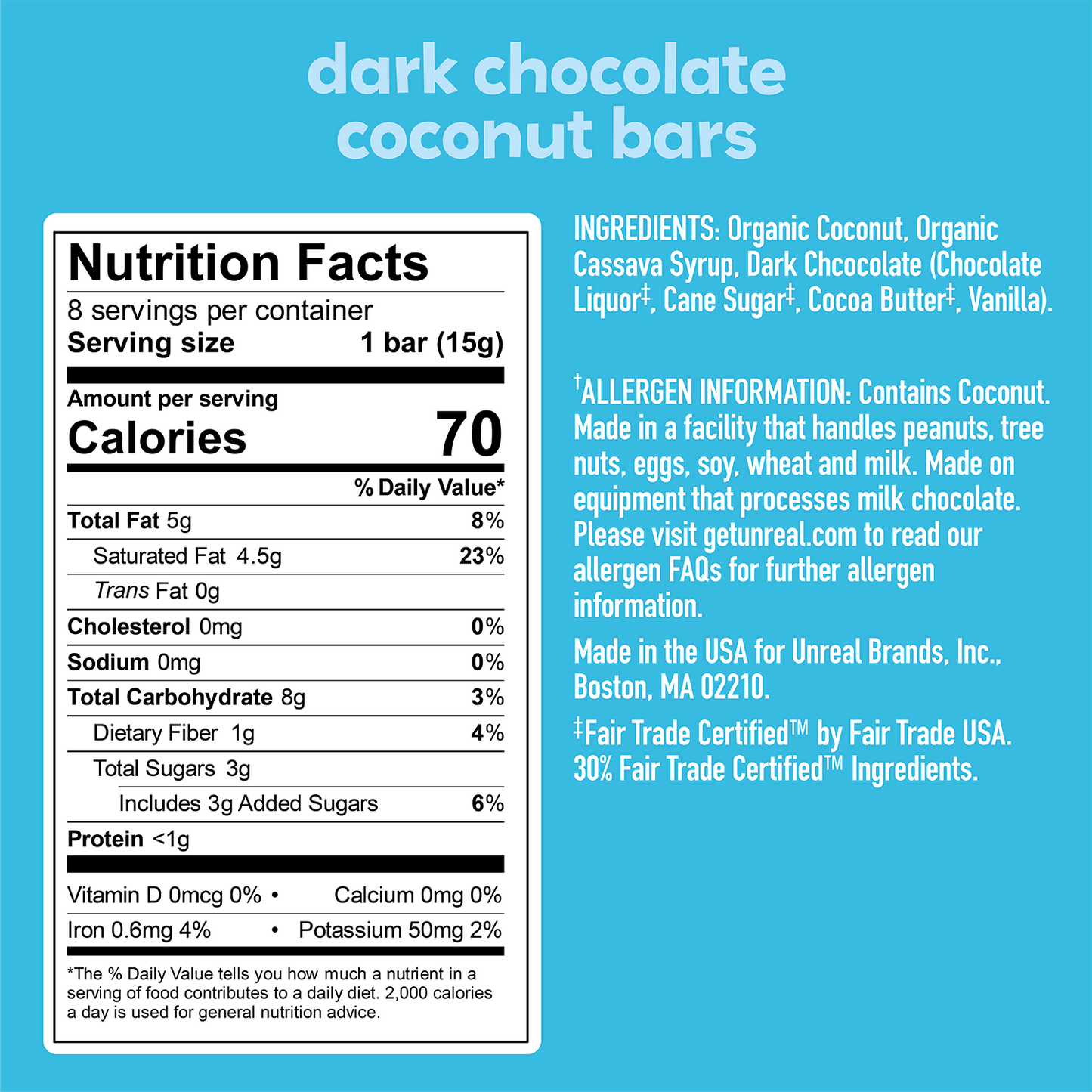 Dark Chocolate Coconut Bars
