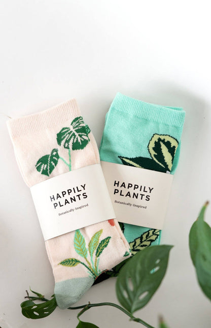 Plant Lover Cotton Crew Socks
