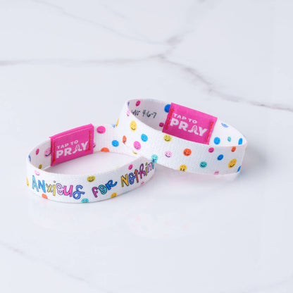 Tap To Pray™ - Kingfolk Series Wristband - Anxious for Nothing: X-Small
