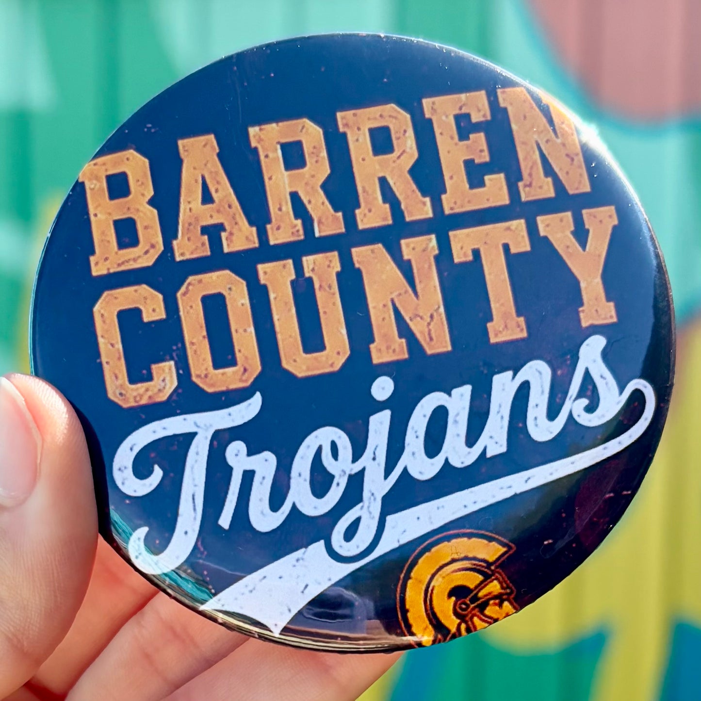BC Trojans Varsity Spirit Button