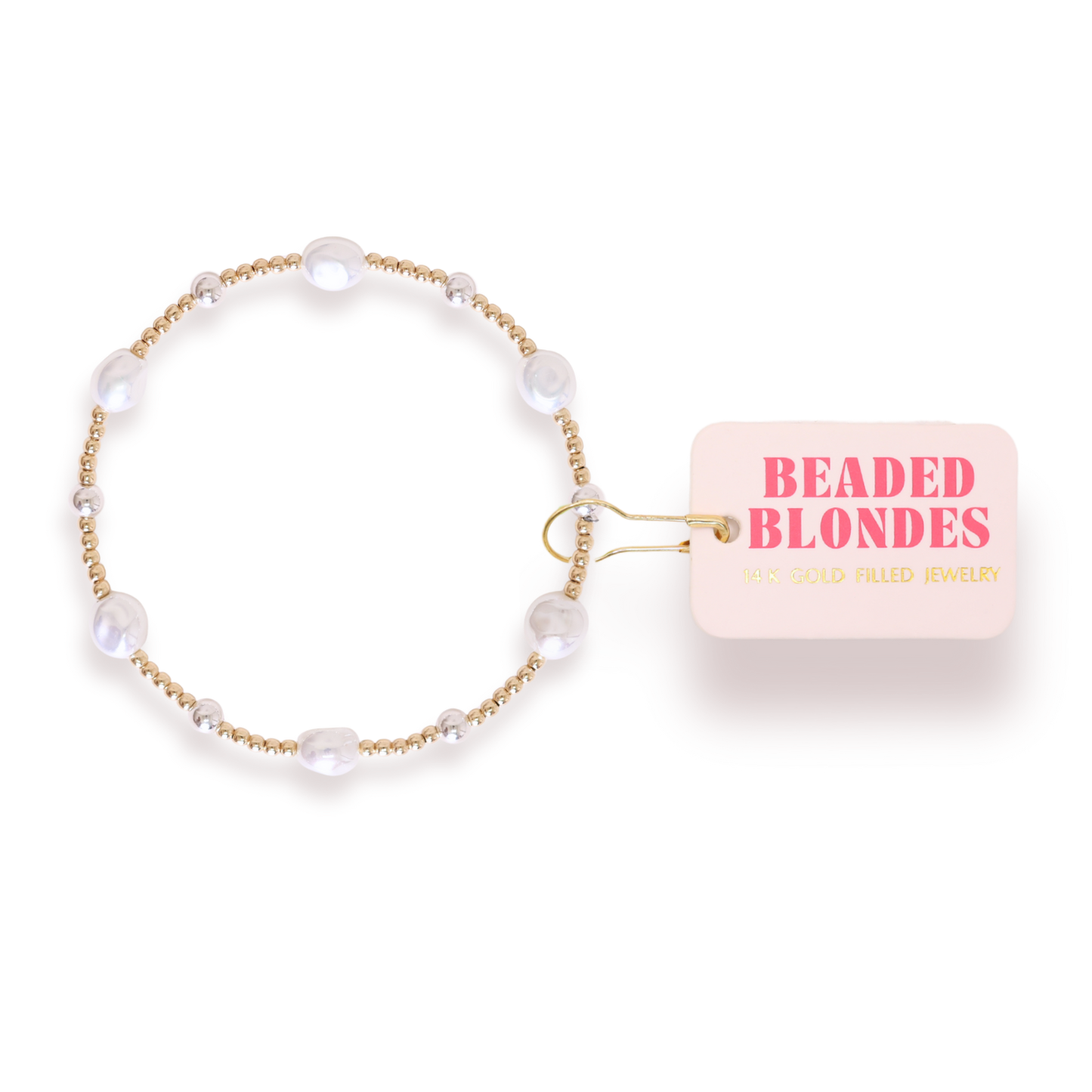 Maggie Bracelet in Gold with Silver: Standard 6.75 Inch