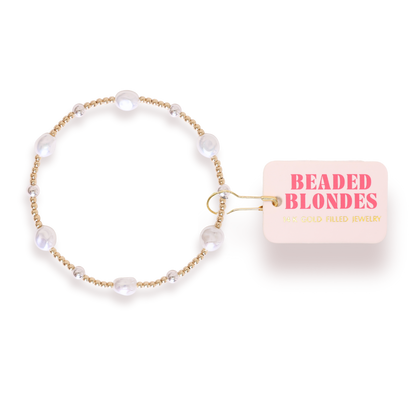 Maggie Bracelet in Gold with Silver: Standard 6.75 Inch