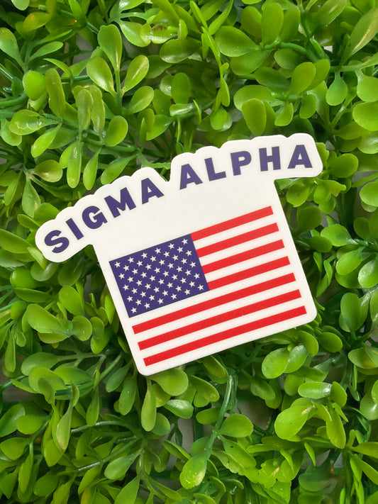 All-American Sigma Alpha Sticker