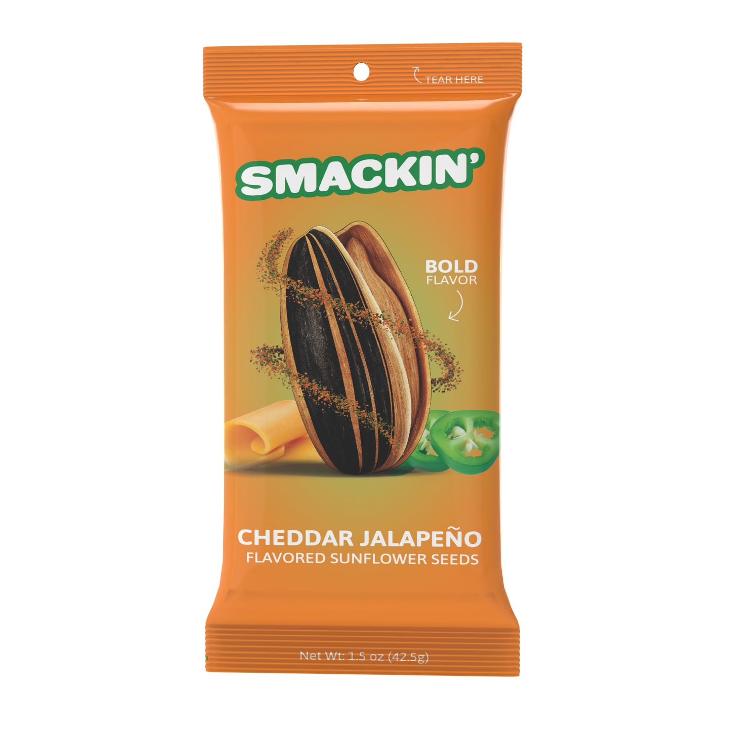 SMACKIN' Sunflower Seeds Snack Bags (1.5oz) (Options)