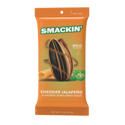 SMACKIN' Sunflower Seeds Snack Bags (1.5oz) (Options)