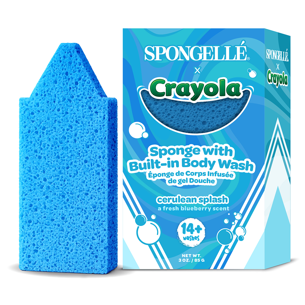 Cerulean Splash Body Buffer | Crayola x Spongellé