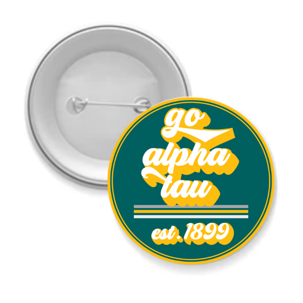 Sorority Button - Go Design: 3" Round / Kappa Delta