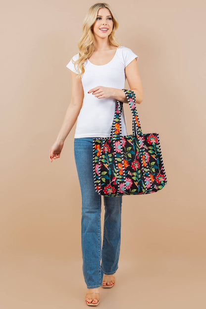 Quilted Tote Bag (BG-54)