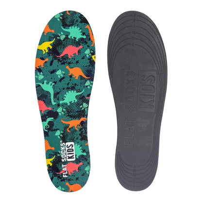 Dinosaur FLAT SOCKS Kids: 8 Toddler to 4 Kid's
