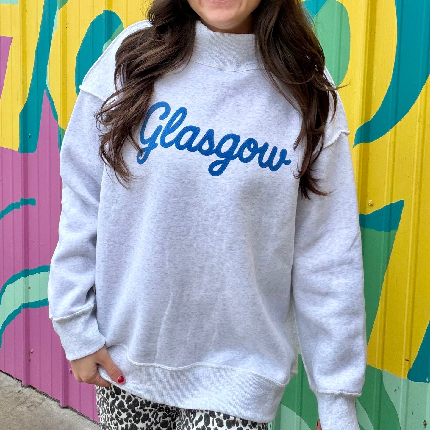Glasgow Grey Mock Neck