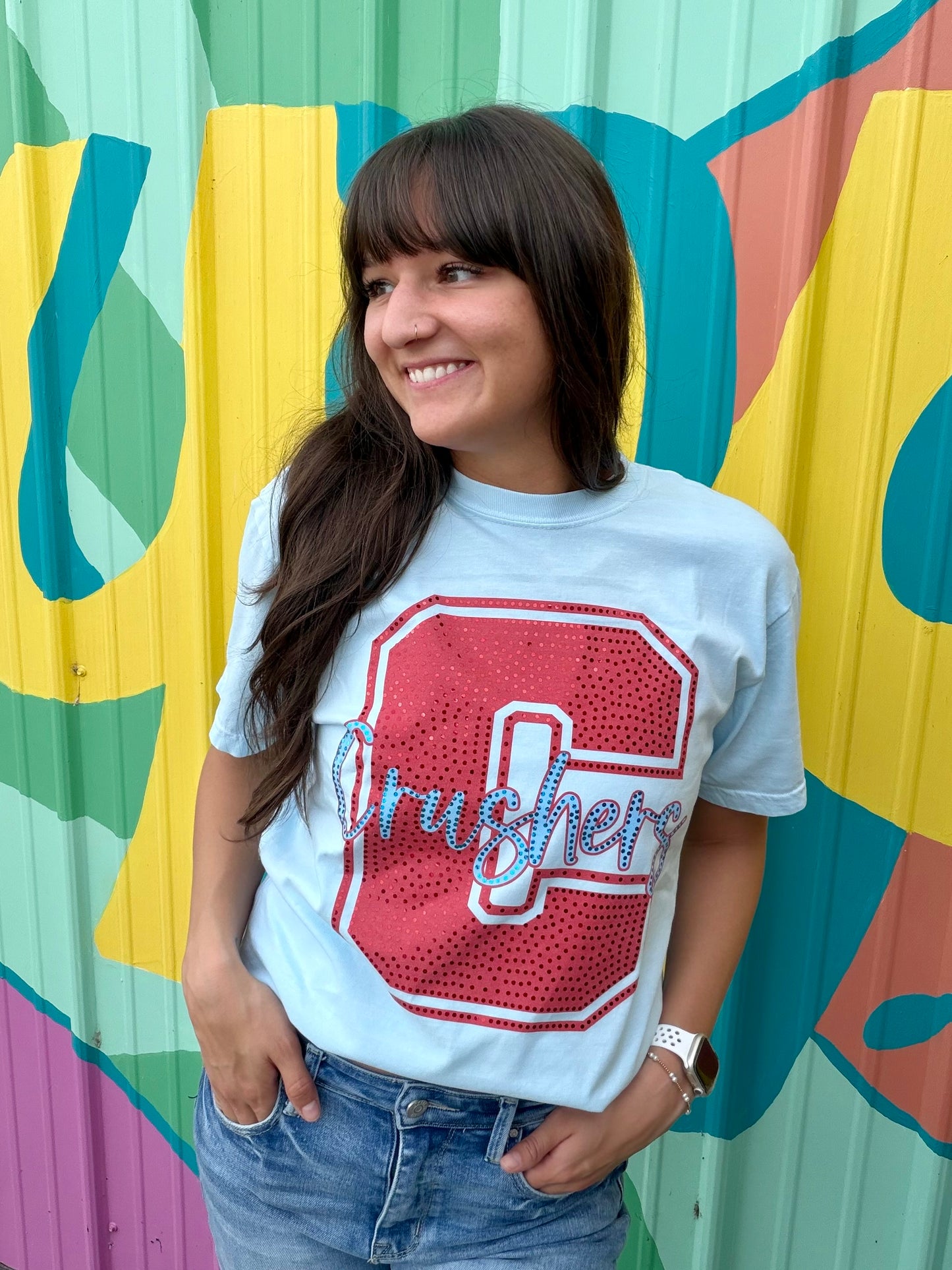 Crushers Spangled Comfort Colors Tee