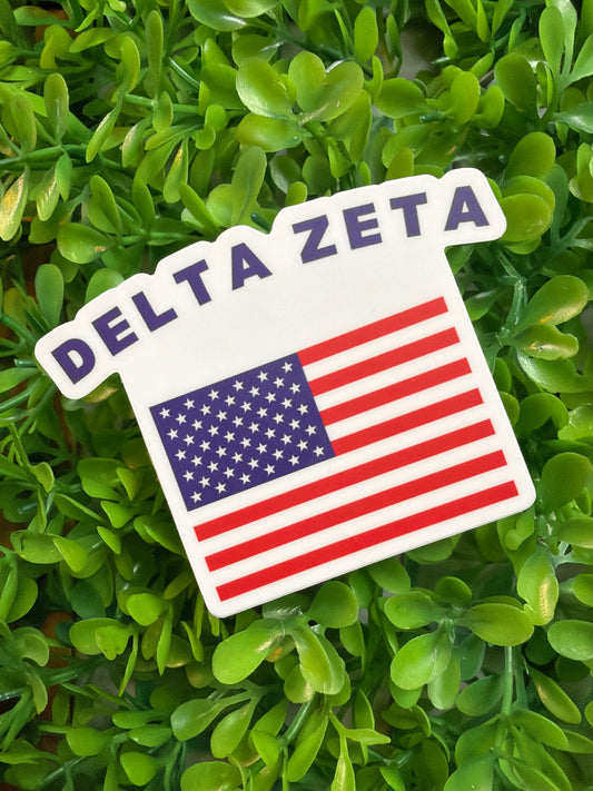 All-American Delta Zeta Sticker