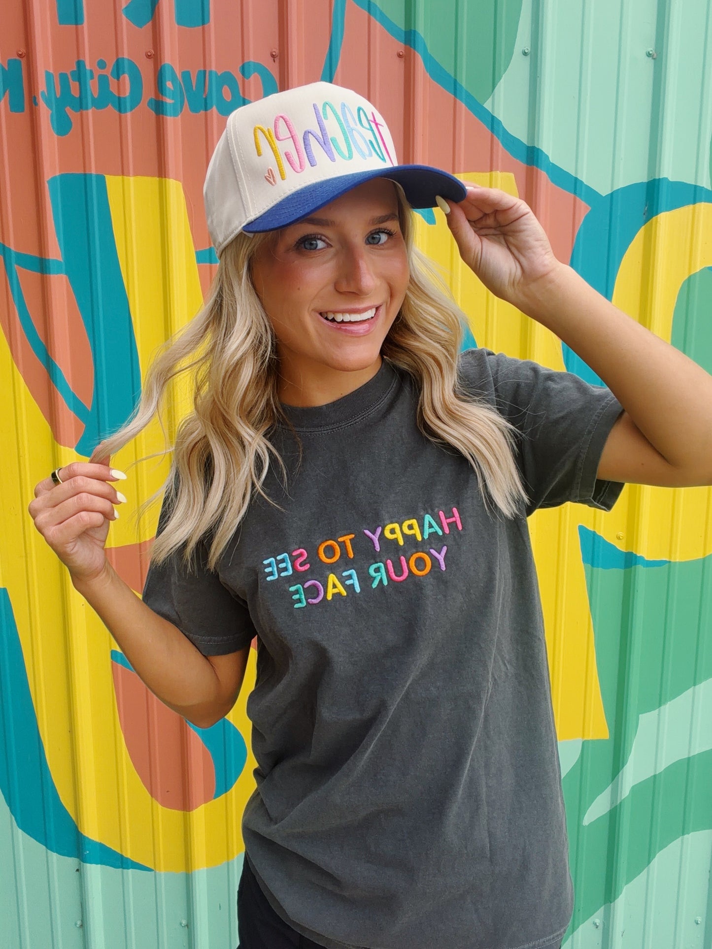 Teacher Embroidered Two-Tone Trucker Hat