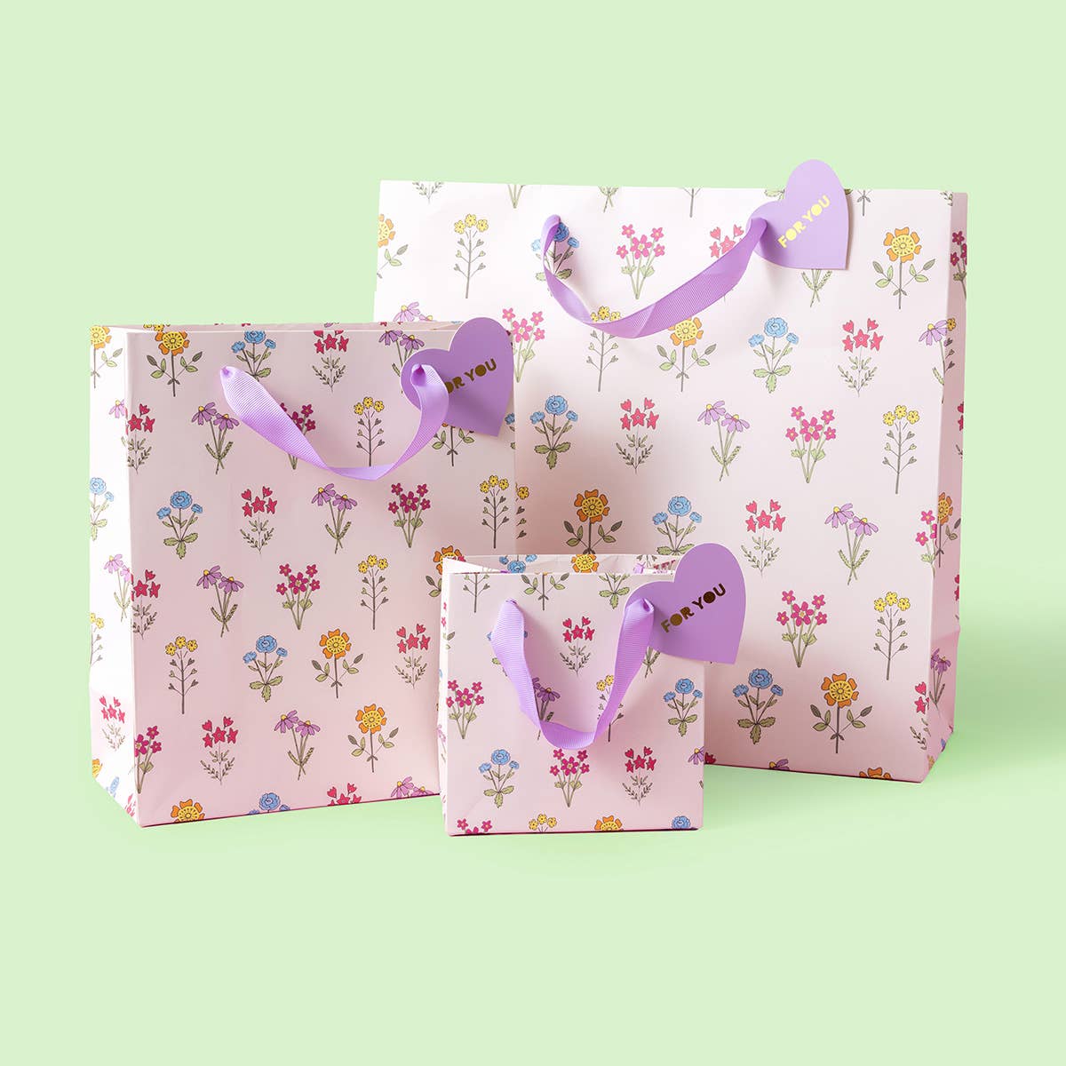 Gift Bags - Wildflowers - Assorted Sizes: Large