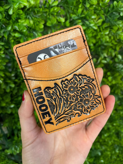 Hooey Floral Money Clip with Pocket