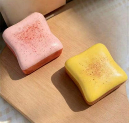 Sticky Toast Squish: Yellow OR Pink - IN STOCK