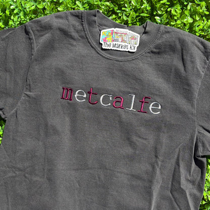 Metcalfe Embroidered Comfort Colors Tee