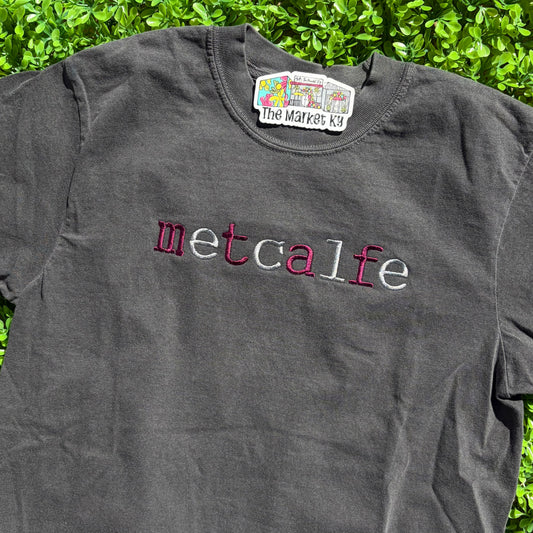 Metcalfe Embroidered Comfort Colors Tee