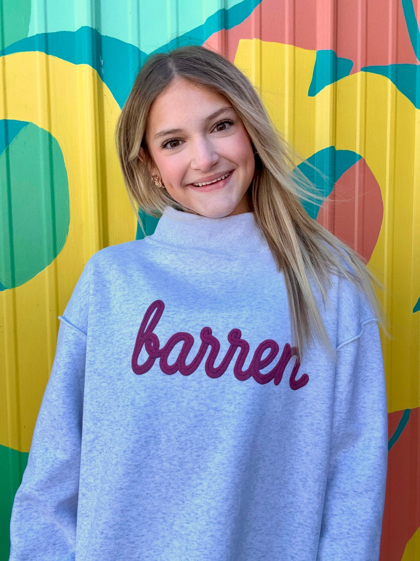 Barren Grey Mock Neck