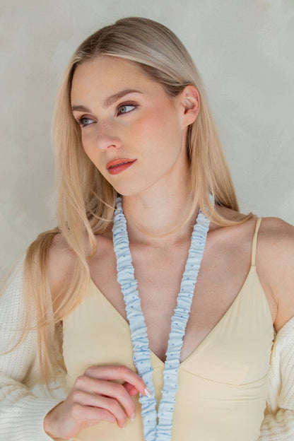 Blue Polka Dot Lanyard