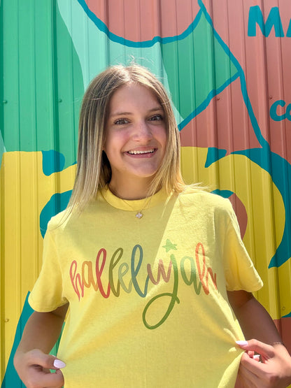Hallelujah Script Tee