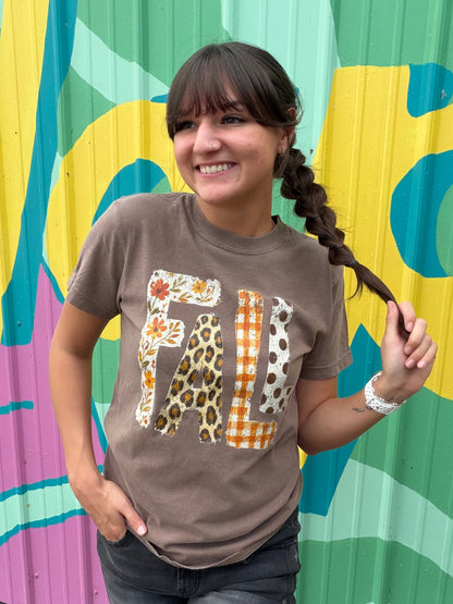 Fall Patterns Comfort Colors Tee