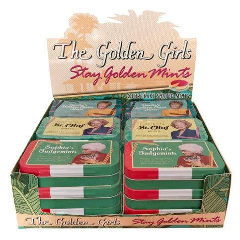 Golden Girls, Stay Golden, Cheesecake Shaped Mints, 18ct