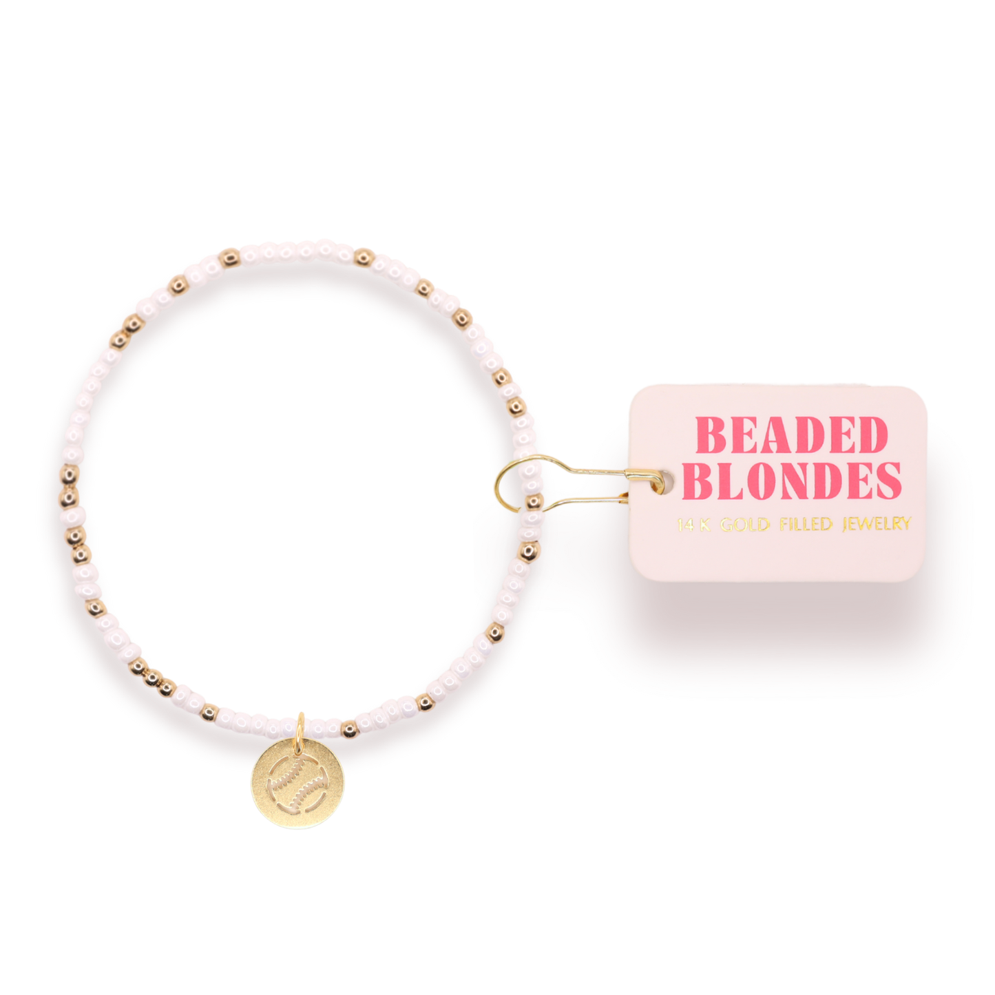 Baseball Charm on Color: Standard 6.75 inch