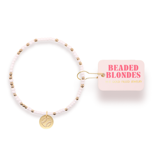 Baseball Charm on Color: Standard 6.75 inch