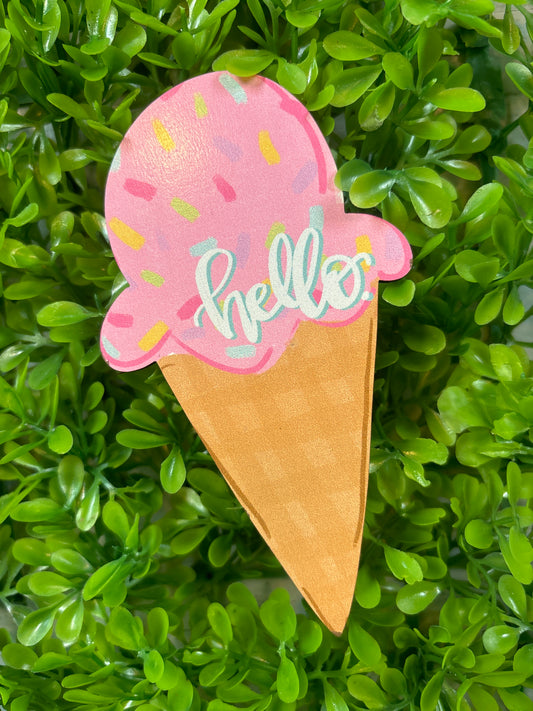 Hello Icecream Cone Mini Attachment