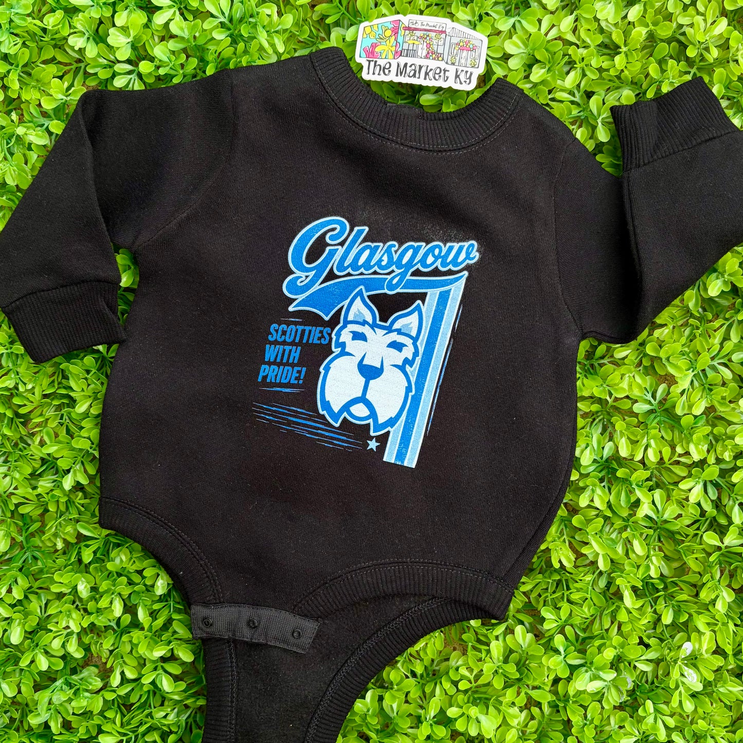Glasgow Varsity Script Mascot Fleece Onesie