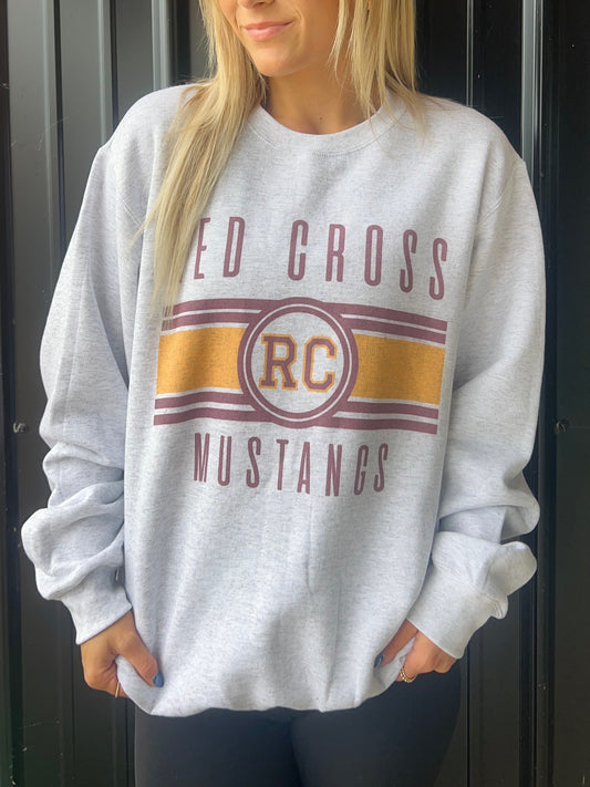 Red Cross Mustangs Crewneck